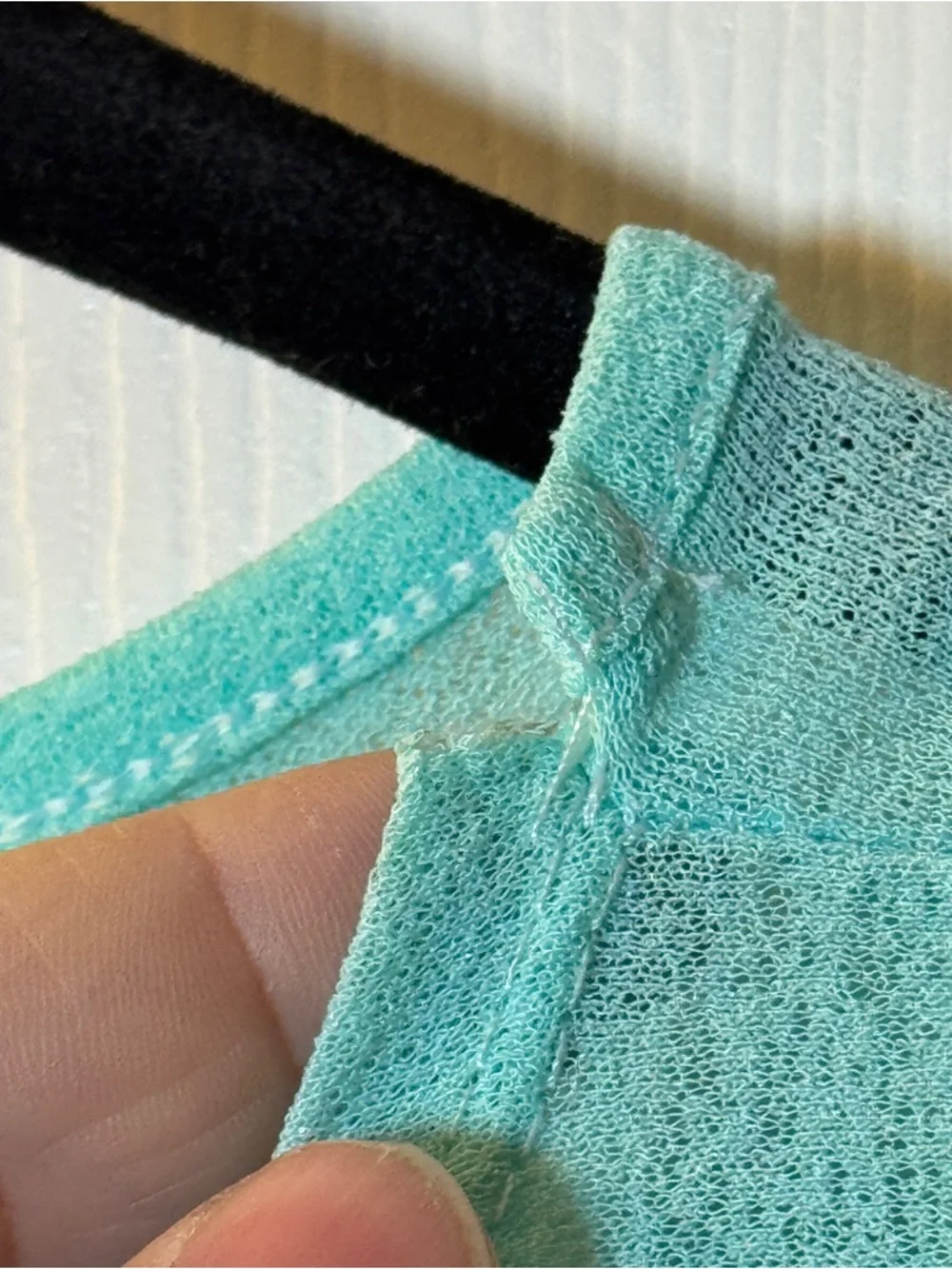 Beach By exist Turquoise Blue Sheer Cover-Up With Elastic Waist, Womens Size XL - Picture 6 of 6